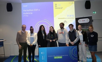 Bravo à l’équipe gagnante du Hackathon Audencia X EDF !