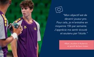 Alban, étudiant à Audencia Bachelor et handballeur de haut niveau