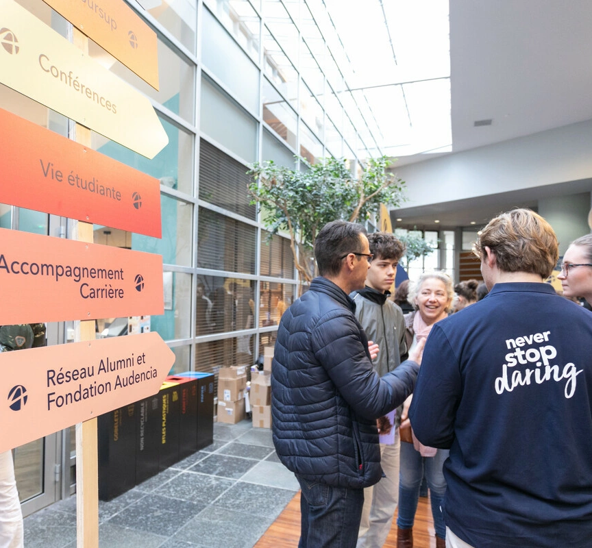 journées portes ouvertes audencia dans le hall