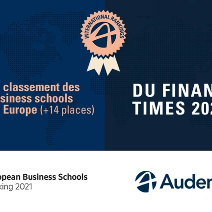 Classement Europe du Financial Times :  Audencia est 31e et gagne 14 places
