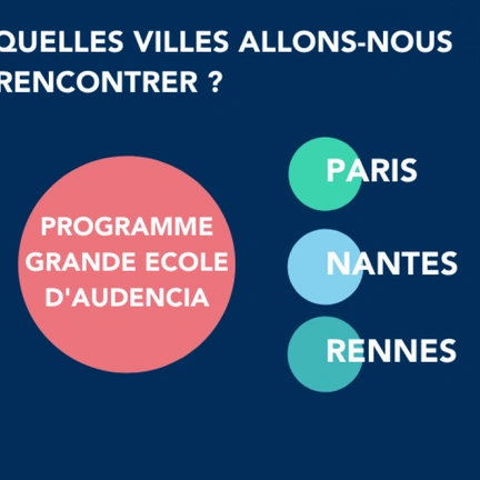 Sur quels salons retrouver les équipes du programme Grande Ecole d'Audencia ?