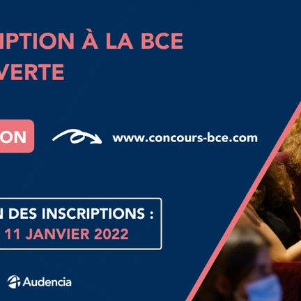 Les inscriptions au concours BCE 2022 sont ouvertes