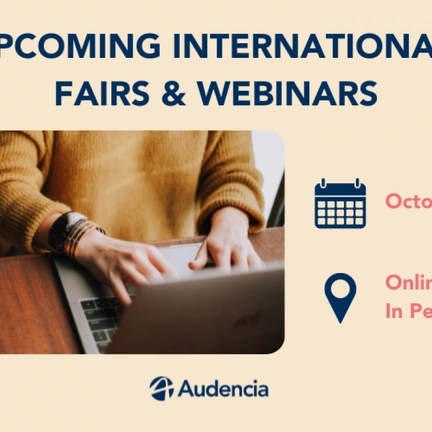 OCTOBER INTERNATIONAL FAIRS & WEBINARS