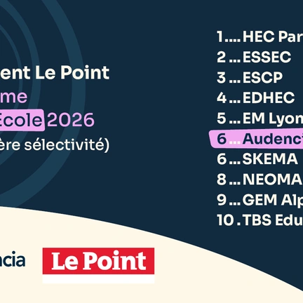 Visuels classement Le Point Audencia 2026