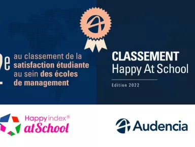 Classement HappyAtSchool® 2022 : Audencia, 2e meilleure école de commerce en France