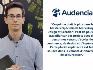 Découvrez le témoignage de Florian, étudiant du MS® Marketing, Design et Création