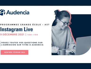 Instagram Live - Programme Grande Ecole AST