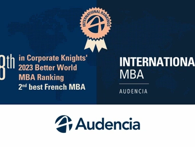 Classement Better World MBA   Audencia propose le 2e meilleur programme français, et le 28e au monde