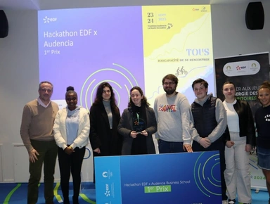 Bravo à l’équipe gagnante du Hackathon Audencia X EDF !
