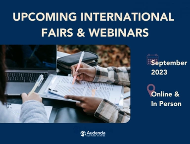 SEPTEMBER 2023 INTERNATIONAL FAIRS & WEBINARS