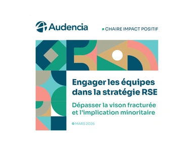 couverture étude chaire Impact positif : Engager les équipes dans la stratégie RSE