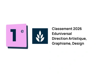 1re place classement 2026 Eduniversal direction artistique graphique design