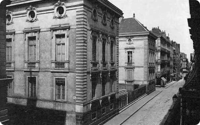 Anciens locaux Audencia en noir et blanc