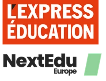 Logos L'Express Education et Next Edu