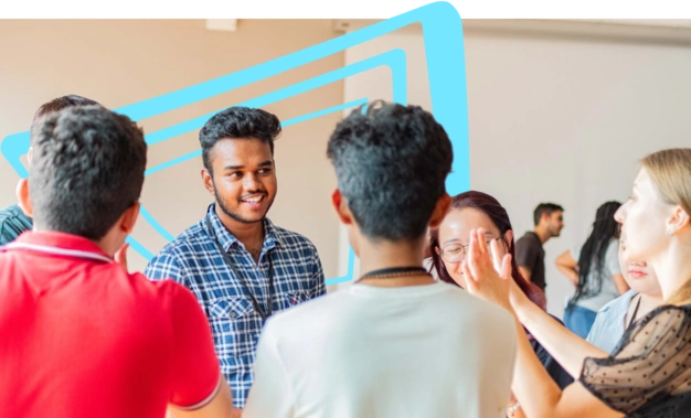 Un groupe d'étudiant Audencia en atelier