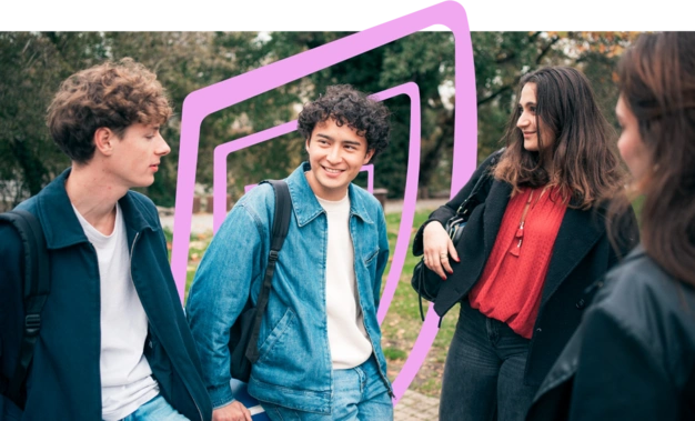 Un groupe d'étudiants d'Audencia