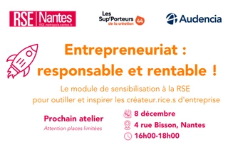 Atelier Entrepreneuriat : responsable et rentable