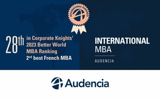 Classement Better World MBA :  Audencia propose le 2e meilleur programme français, et le 28e au monde
