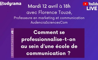 Comment se professionnaliser au sein d'une école de com'?