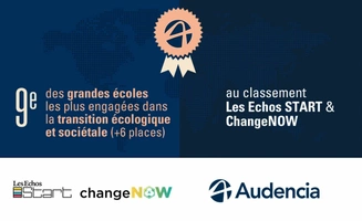 Transition écologique et sociétale :  Audencia intègre le TOP 10 du classement des Echos Start