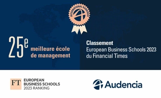 Classement European Business Schools du Financial Times : Audencia gagne 13 places et se hisse en 25e position