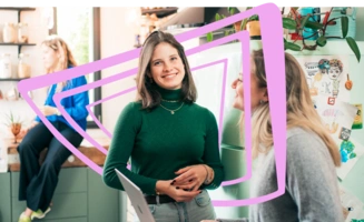 Une étudiante du bachelor