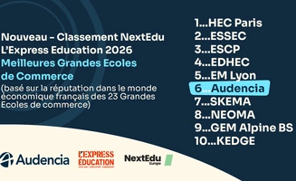 Classement NextEdu L'Express Education 2026 Audencia