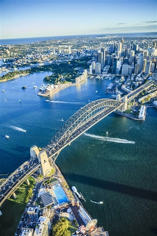 Vue aérienne de Sydney