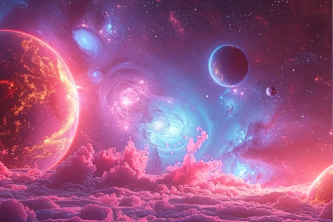 Ciel étoilé dans l'espace