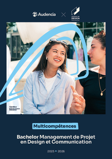 Couverture brochure Management de projet en Design et Communication