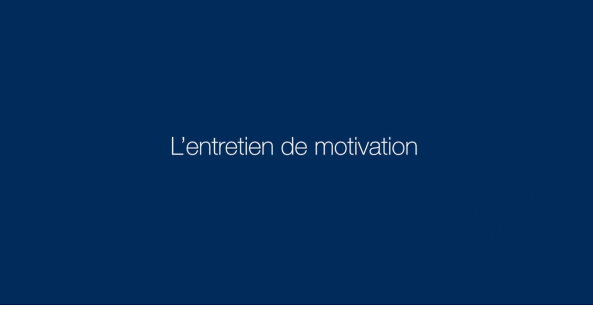 Entretien de motivation ABM