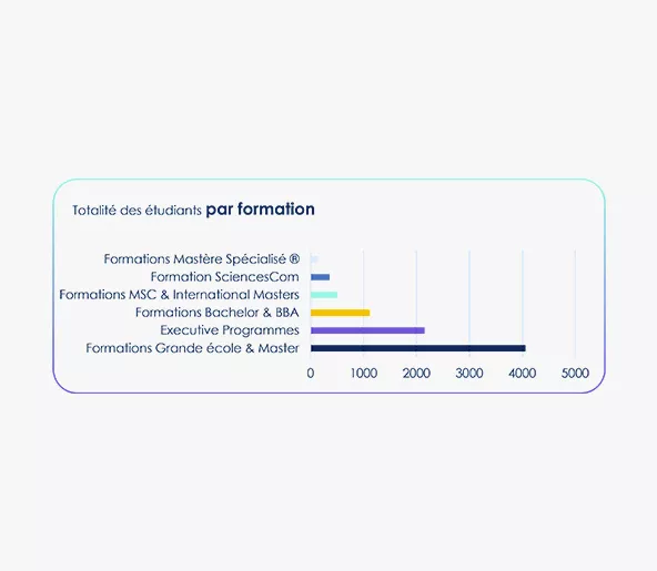 Audencia - breakdown of students by program