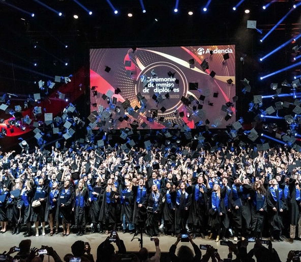 Audencia - Students at the 2022 graduation ceremony