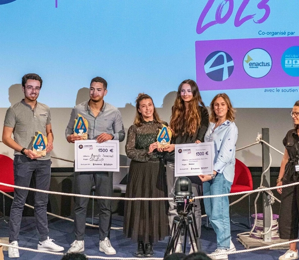 CONCOURS AUDACE 2023 photo de groupe des lauréats
